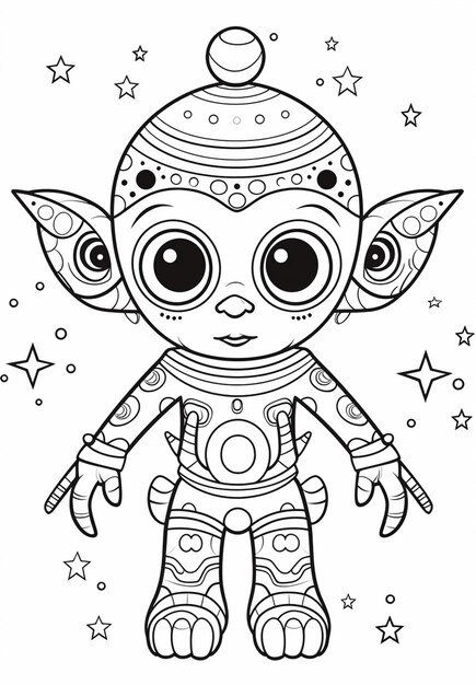 199+ Alien Coloring Pages 172