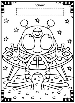 199+ Alien Coloring Pages 19