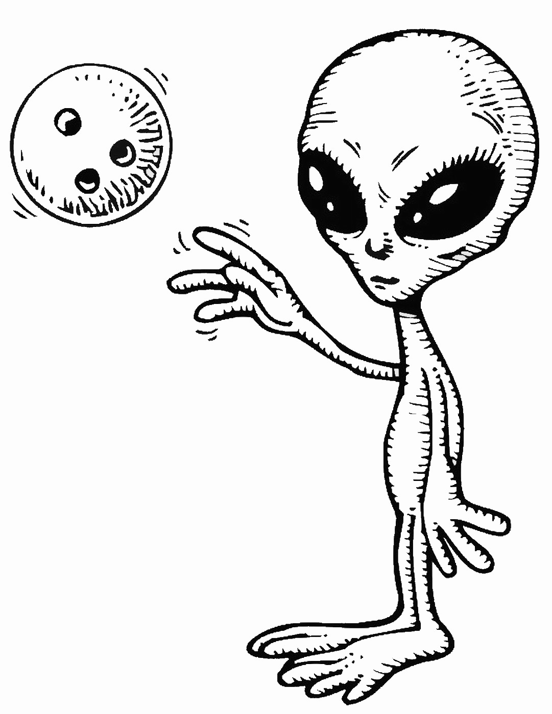 199+ Alien Coloring Pages 196