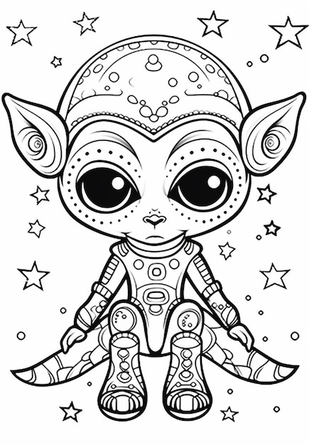 199+ Alien Coloring Pages 199