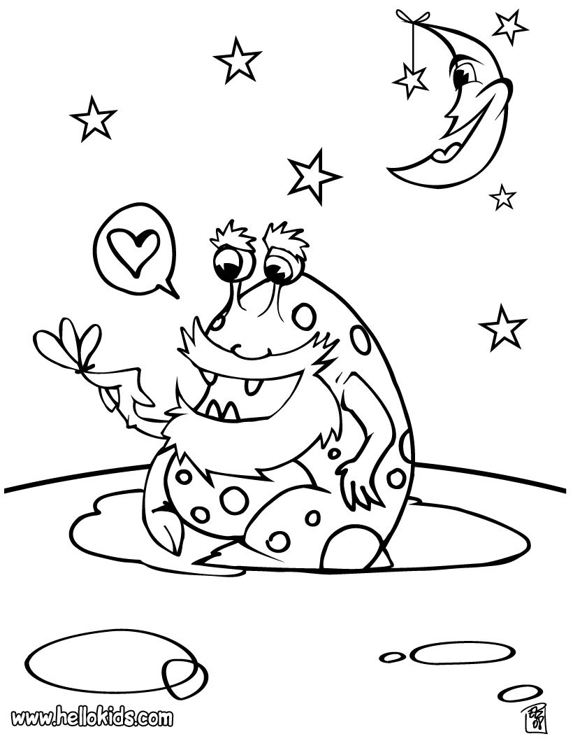 199+ Alien Coloring Pages 34