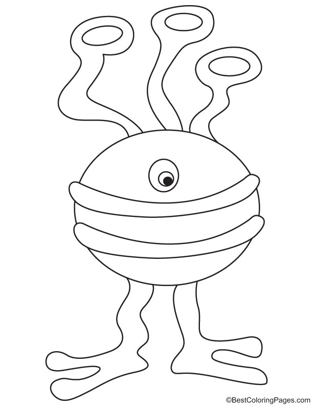 199+ Alien Coloring Pages 40