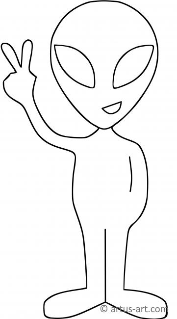 199+ Alien Coloring Pages 48