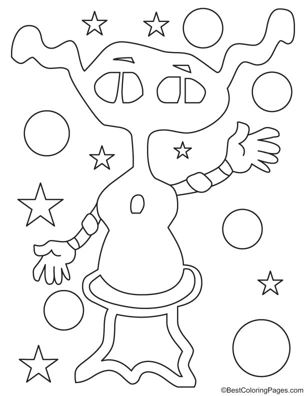 199+ Alien Coloring Pages 51