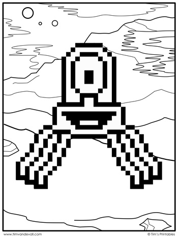 199+ Alien Coloring Pages 59