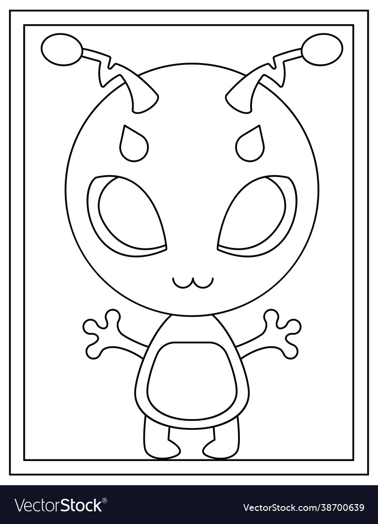 199+ Alien Coloring Pages 6