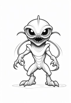 199+ Alien Coloring Pages 63