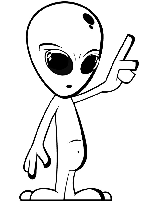 199+ Alien Coloring Pages 68