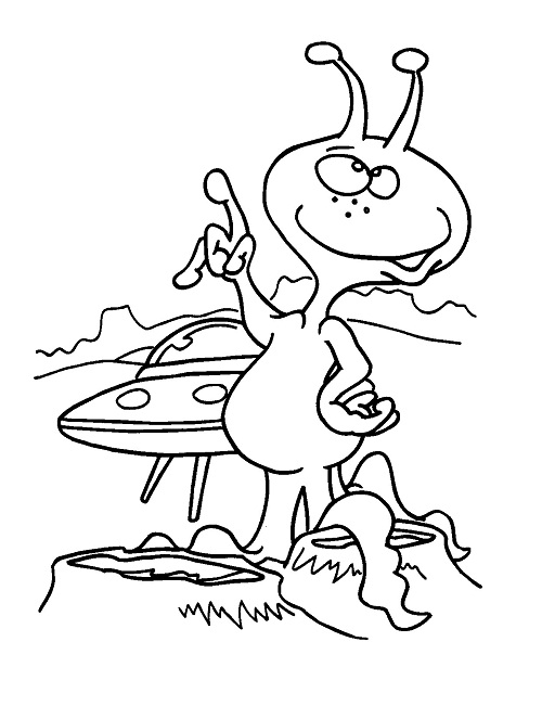 199+ Alien Coloring Pages 70