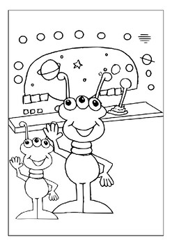 199+ Alien Coloring Pages 73