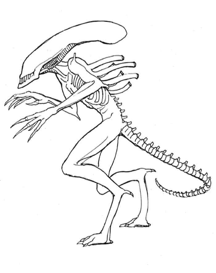 199+ Alien Coloring Pages 76