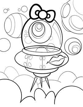 199+ Alien Coloring Pages 79