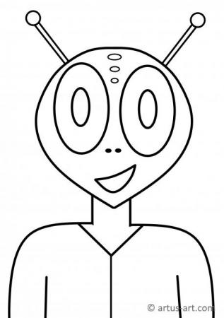 199+ Alien Coloring Pages 82