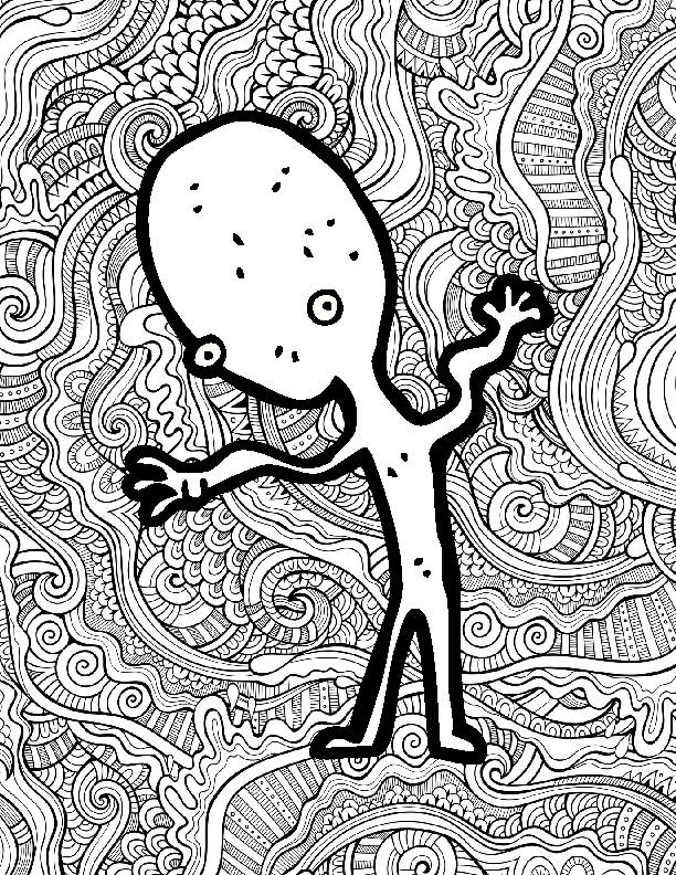 199+ Alien Coloring Pages 83