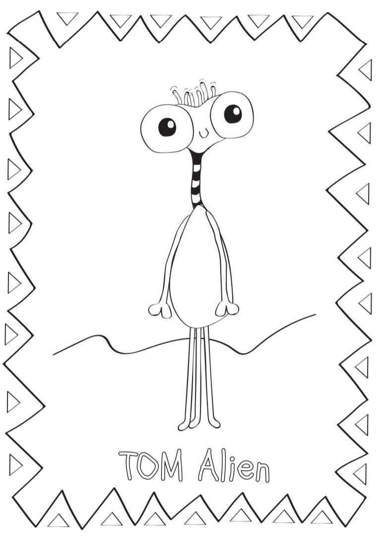 199+ Alien Coloring Pages 88