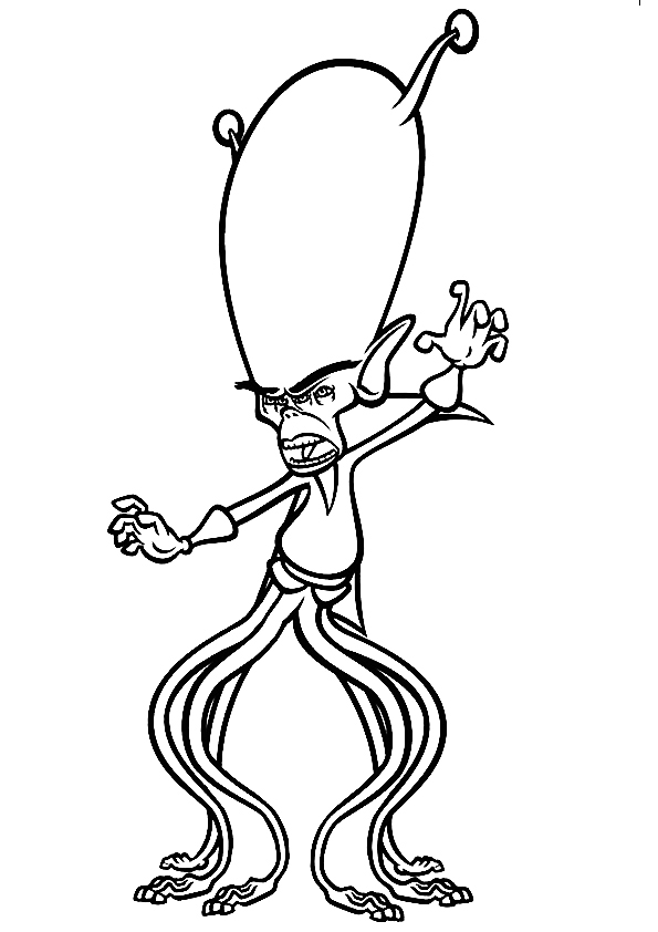 199+ Alien Coloring Pages 90