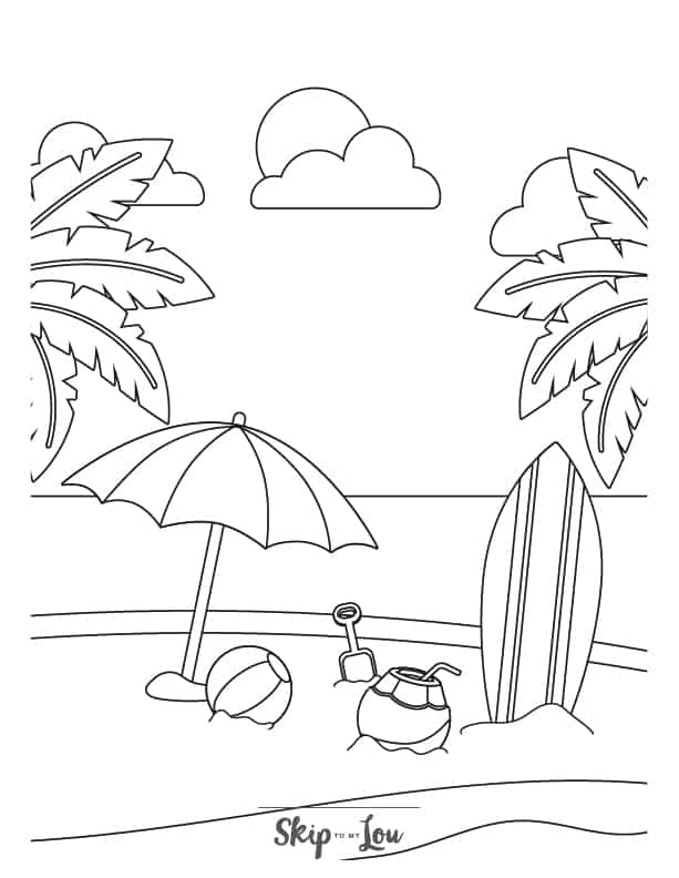 199 Beach Ball Coloring Pages Free Printable 100