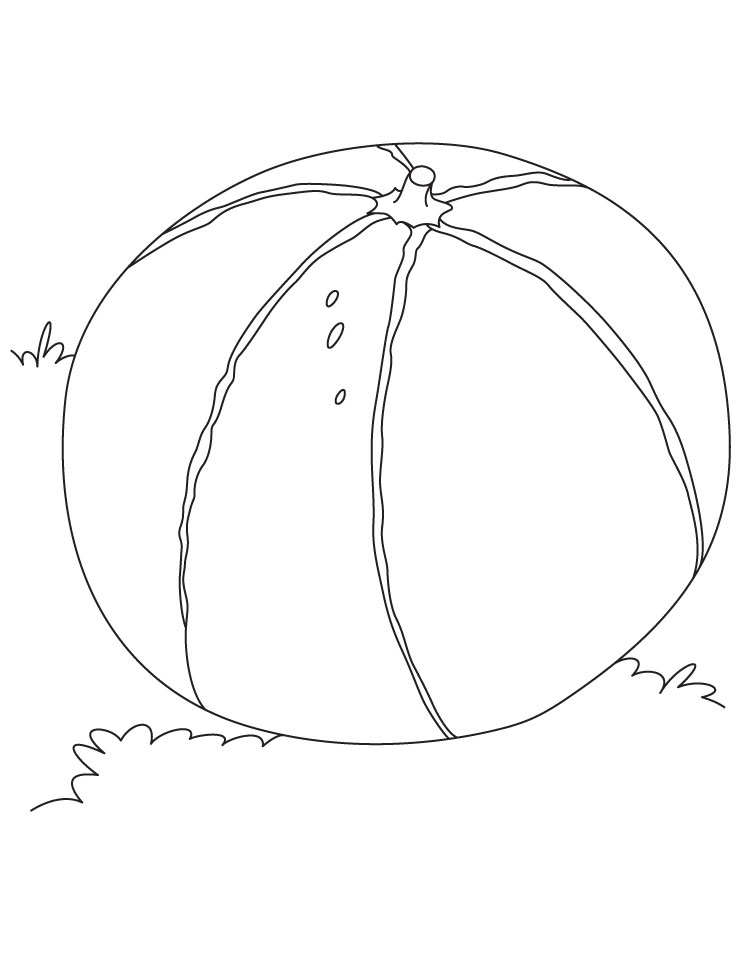 199 Beach Ball Coloring Pages Free Printable 125