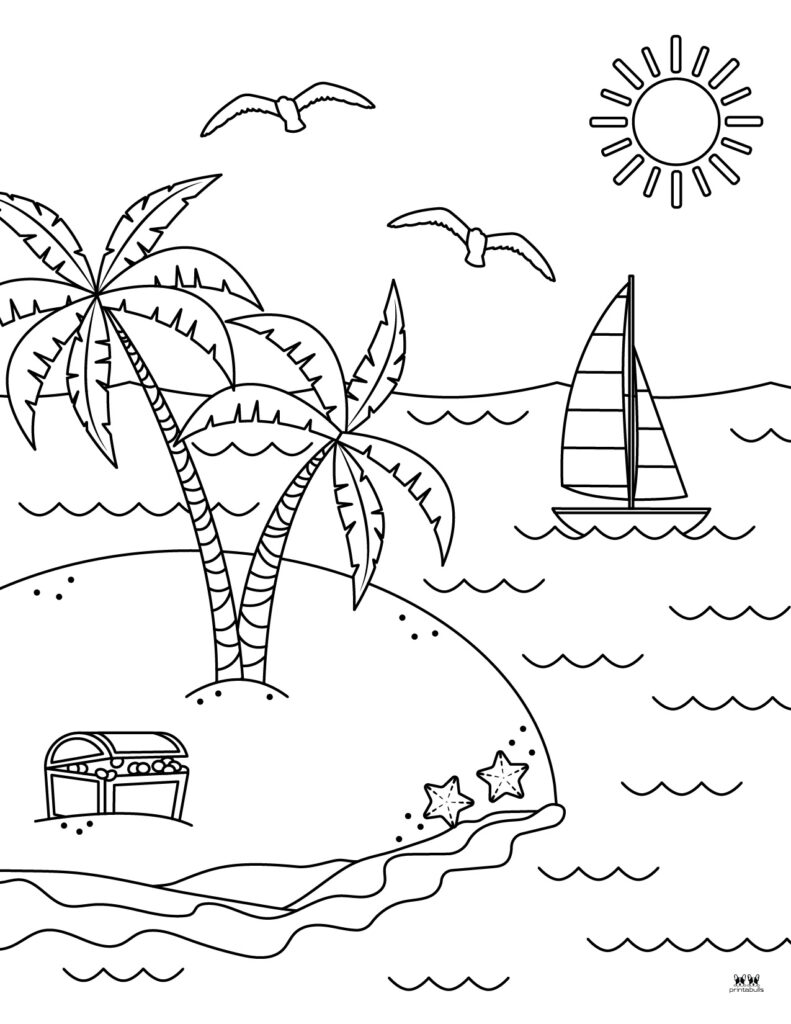 199 Beach Ball Coloring Pages Free Printable 134