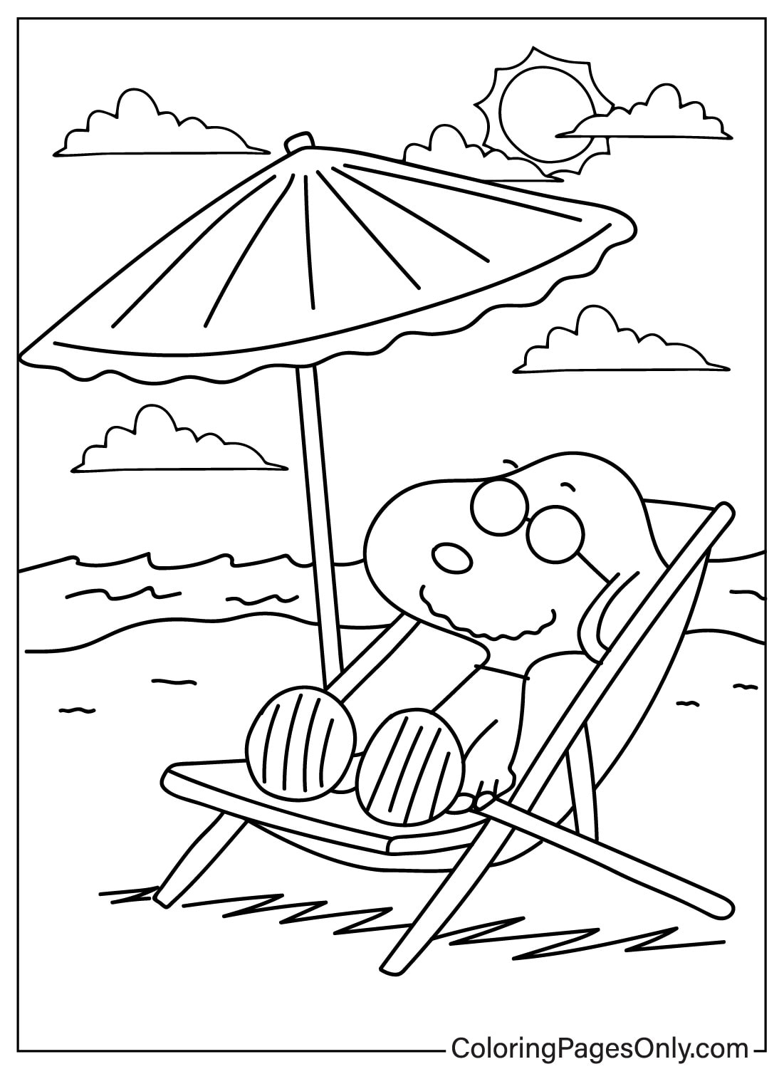 199 Beach Ball Coloring Pages Free Printable 163