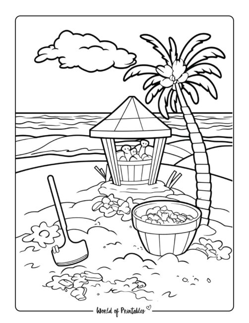 199 Beach Ball Coloring Pages Free Printable 192