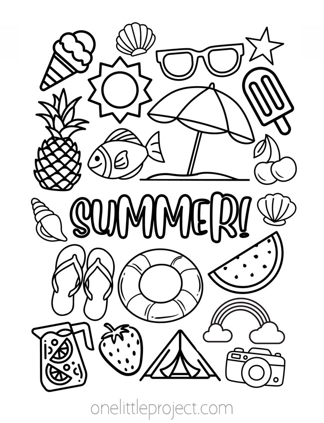 199 Beach Ball Coloring Pages Free Printable 199