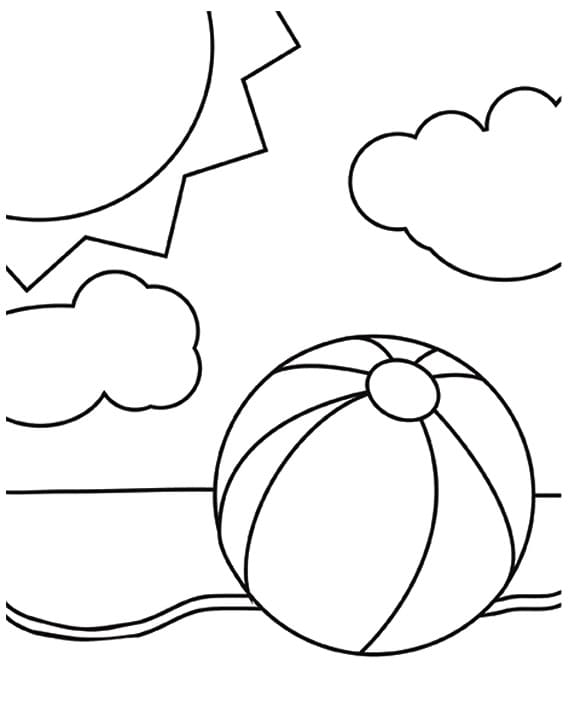 199 Beach Ball Coloring Pages Free Printable 21