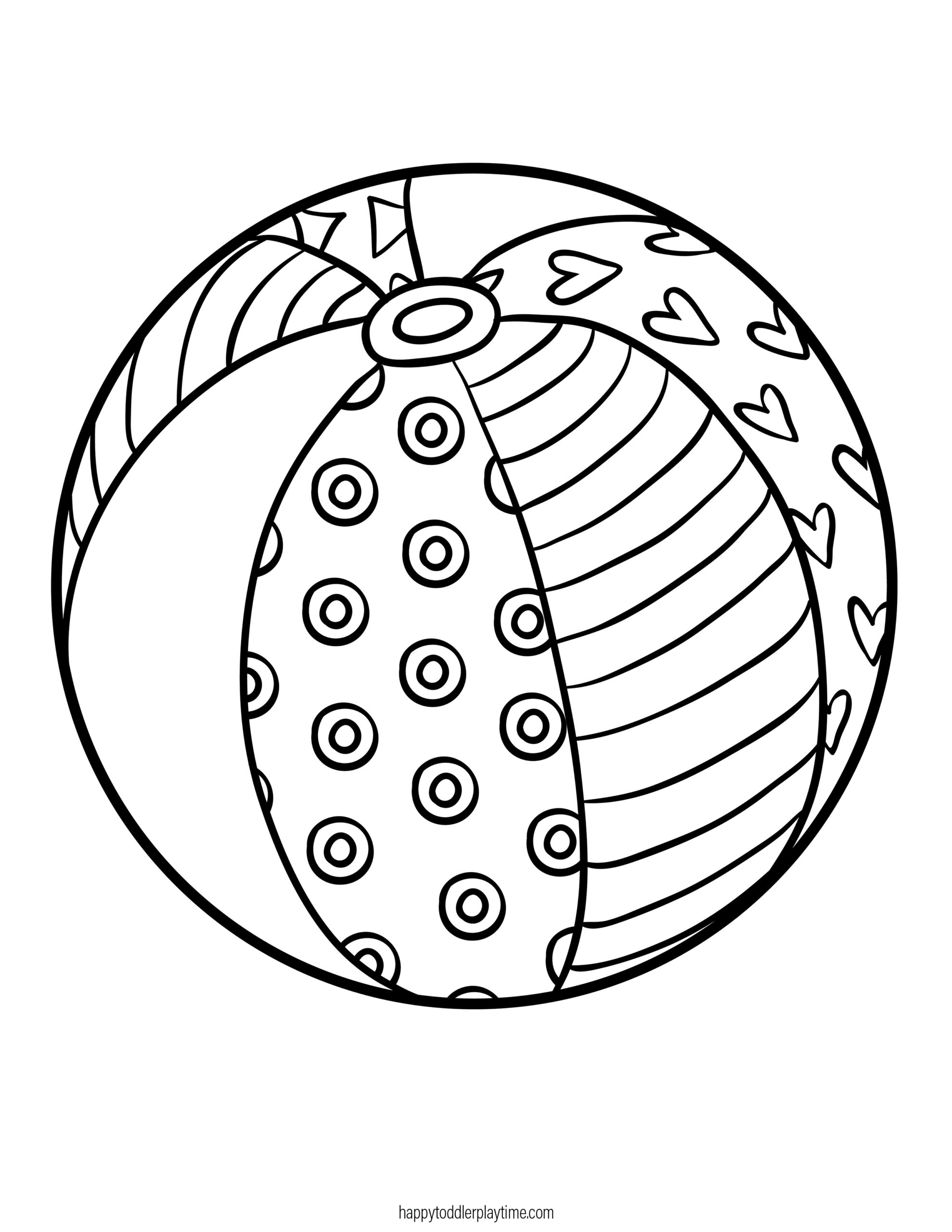 199 Beach Ball Coloring Pages Free Printable 36