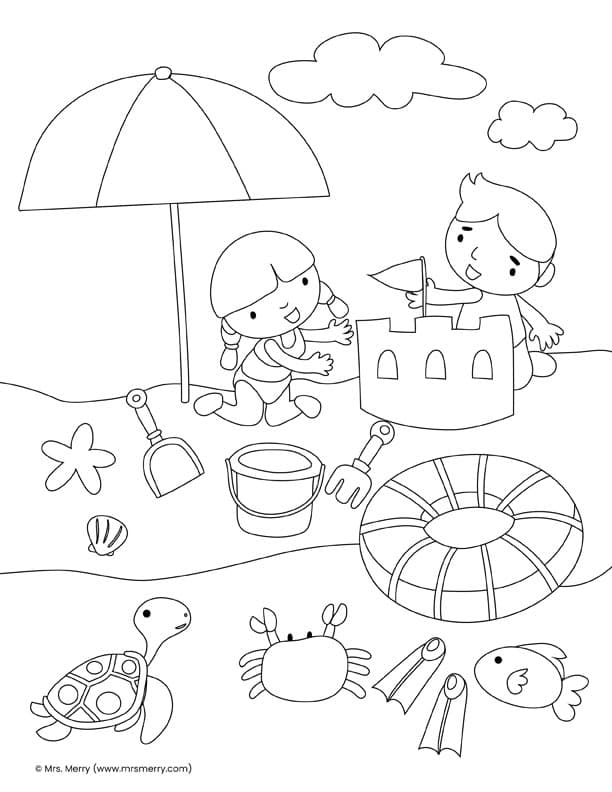 199 Beach Ball Coloring Pages Free Printable 57