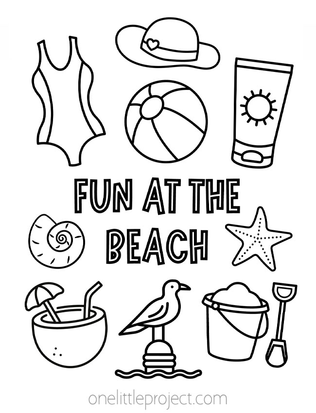 199 Beach Ball Coloring Pages Free Printable 63