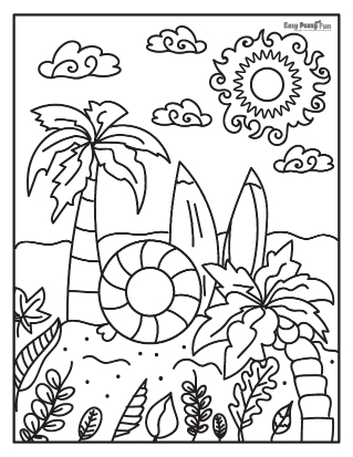 199 Beach Ball Coloring Pages Free Printable 76