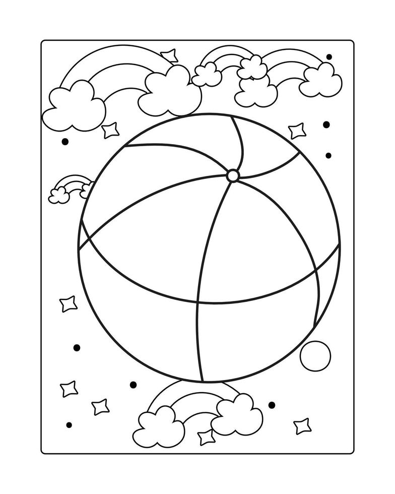 199 Beach Ball Coloring Pages Free Printable 9