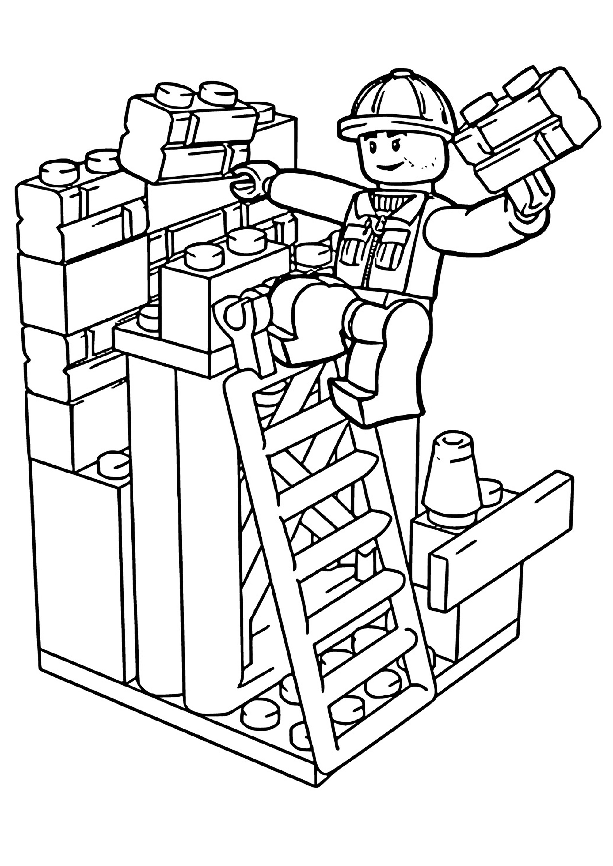 85 Lego Coloring Page Ideas: Building Block Fun 22