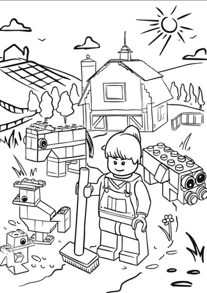 85 Lego Coloring Page Ideas: Building Block Fun 26