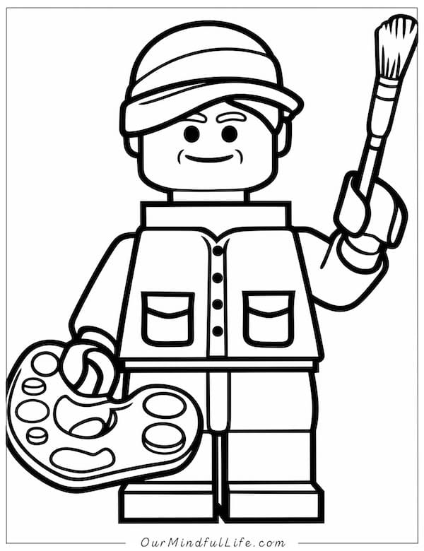 85 Lego Coloring Page Ideas: Building Block Fun 29