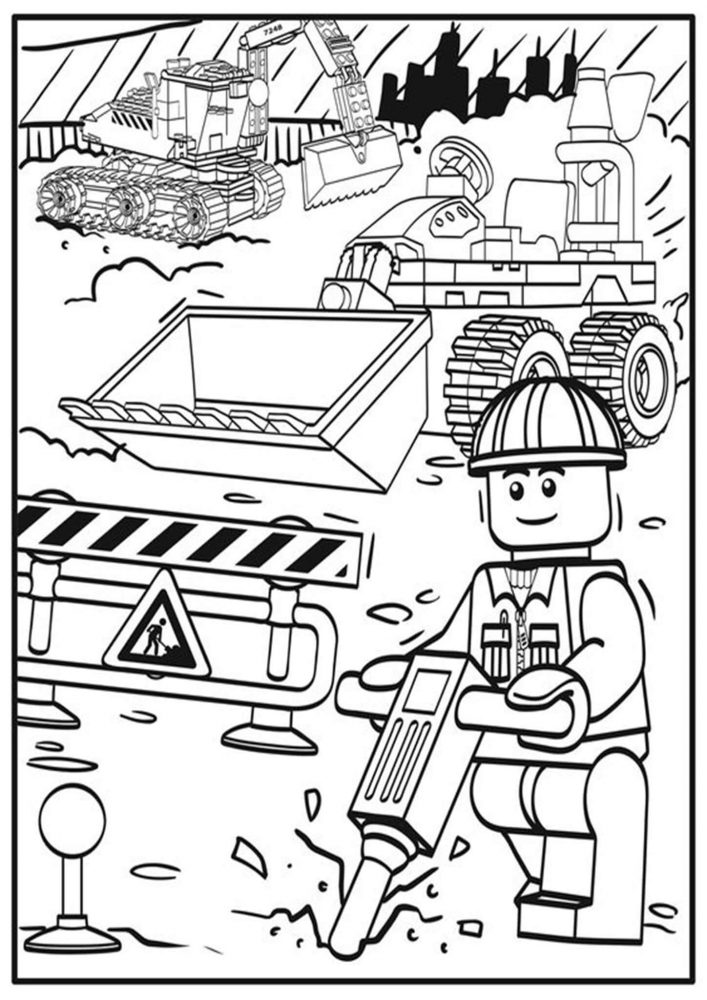 85 Lego Coloring Page Ideas: Building Block Fun 49