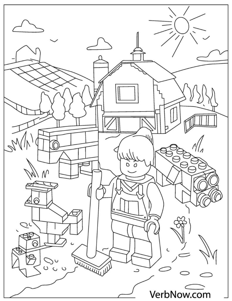 85 Lego Coloring Page Ideas: Building Block Fun 77