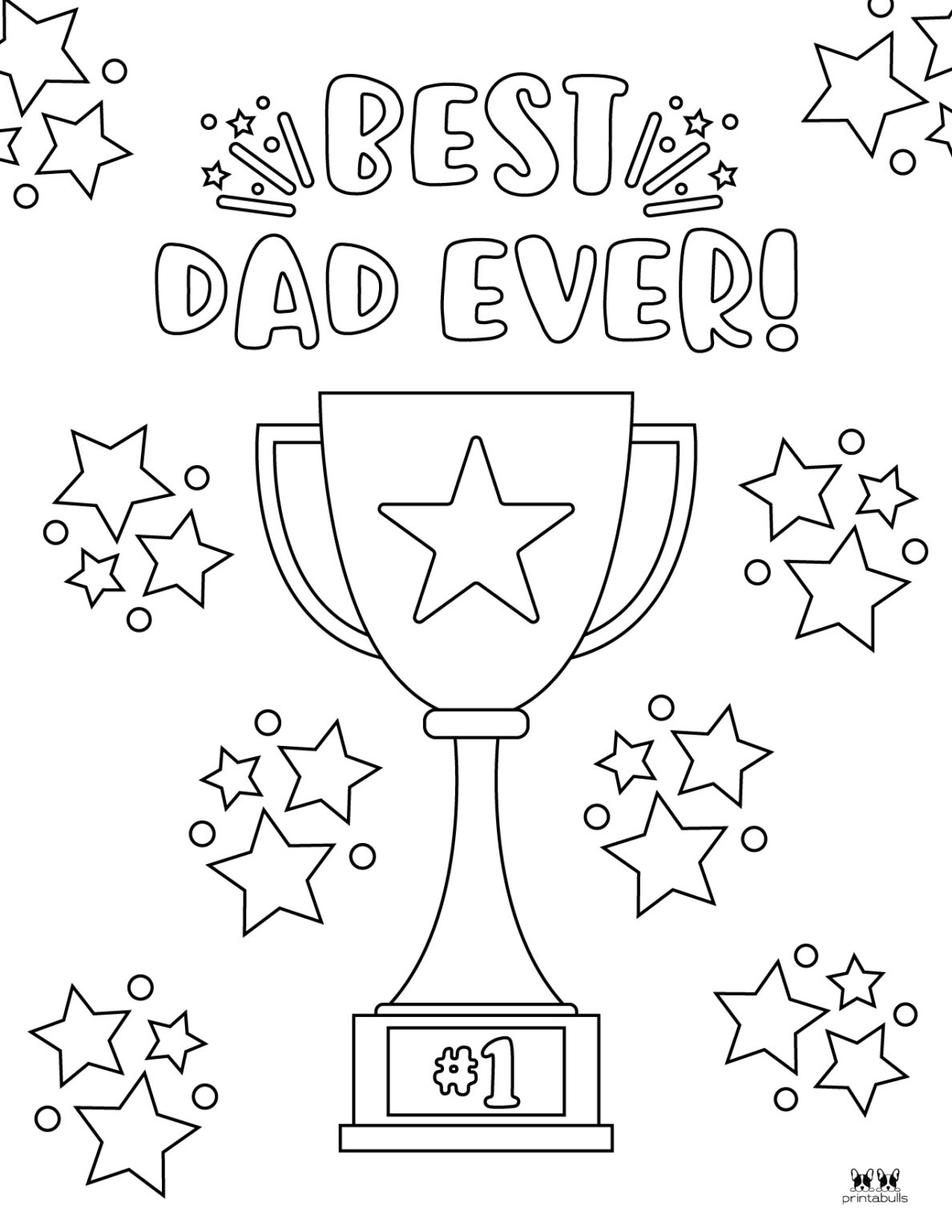 99 Fathers Day Coloring Pages Printable 1