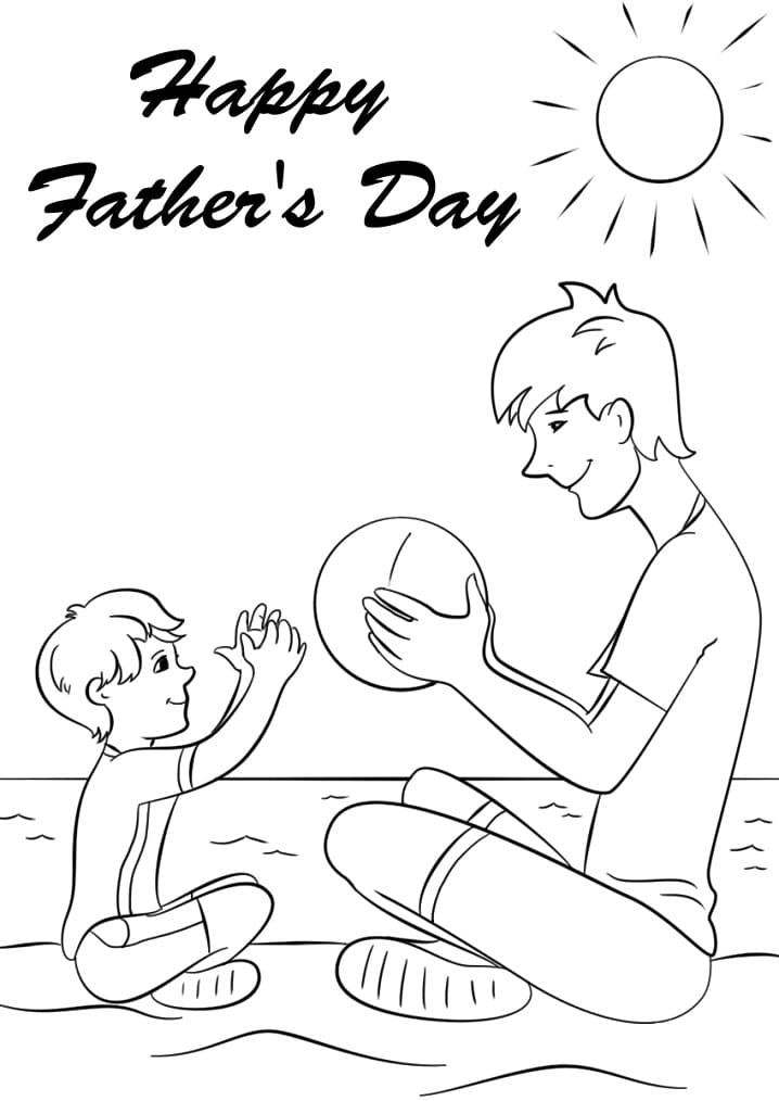 99 Fathers Day Coloring Pages Printable 12