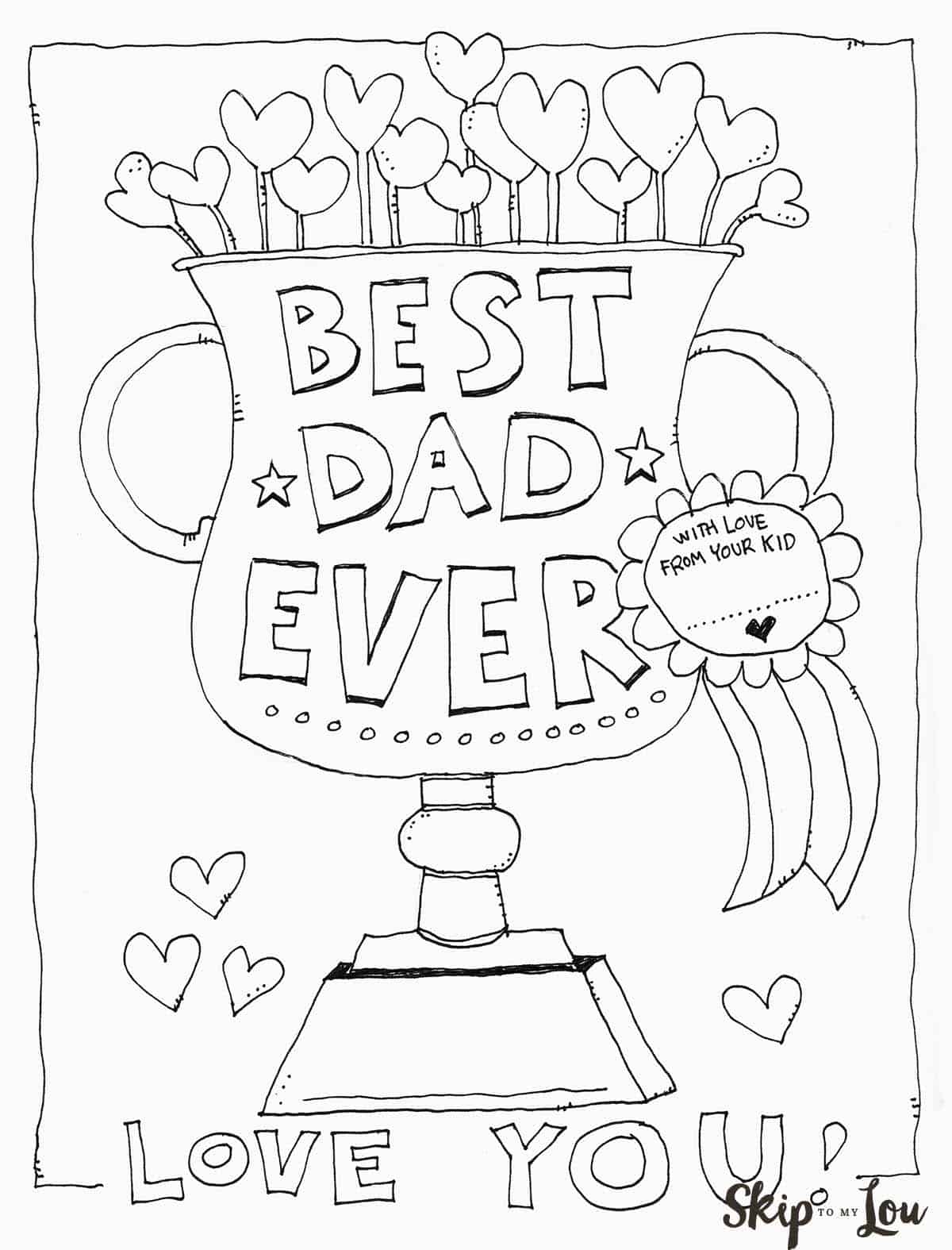 99 Fathers Day Coloring Pages Printable 19