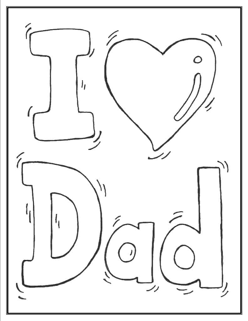 99 Fathers Day Coloring Pages Printable 2