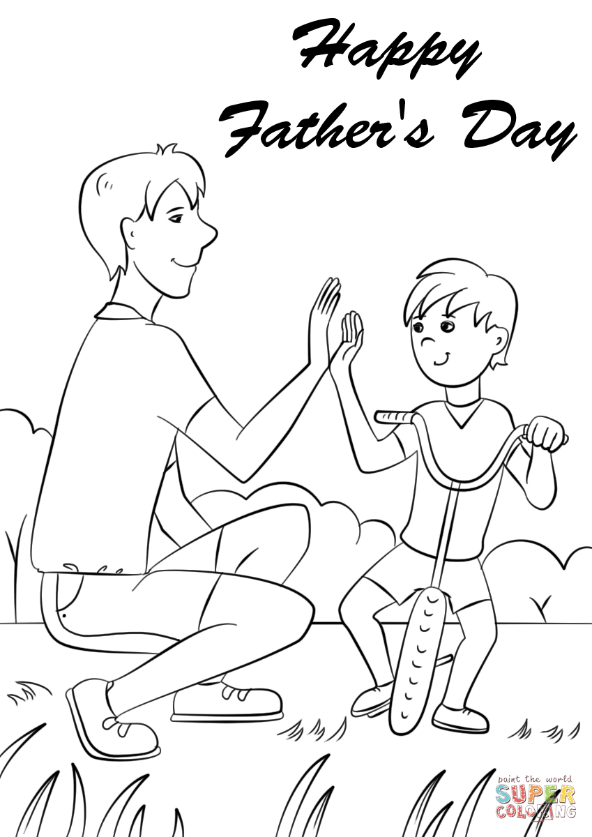 99 Fathers Day Coloring Pages Printable 21