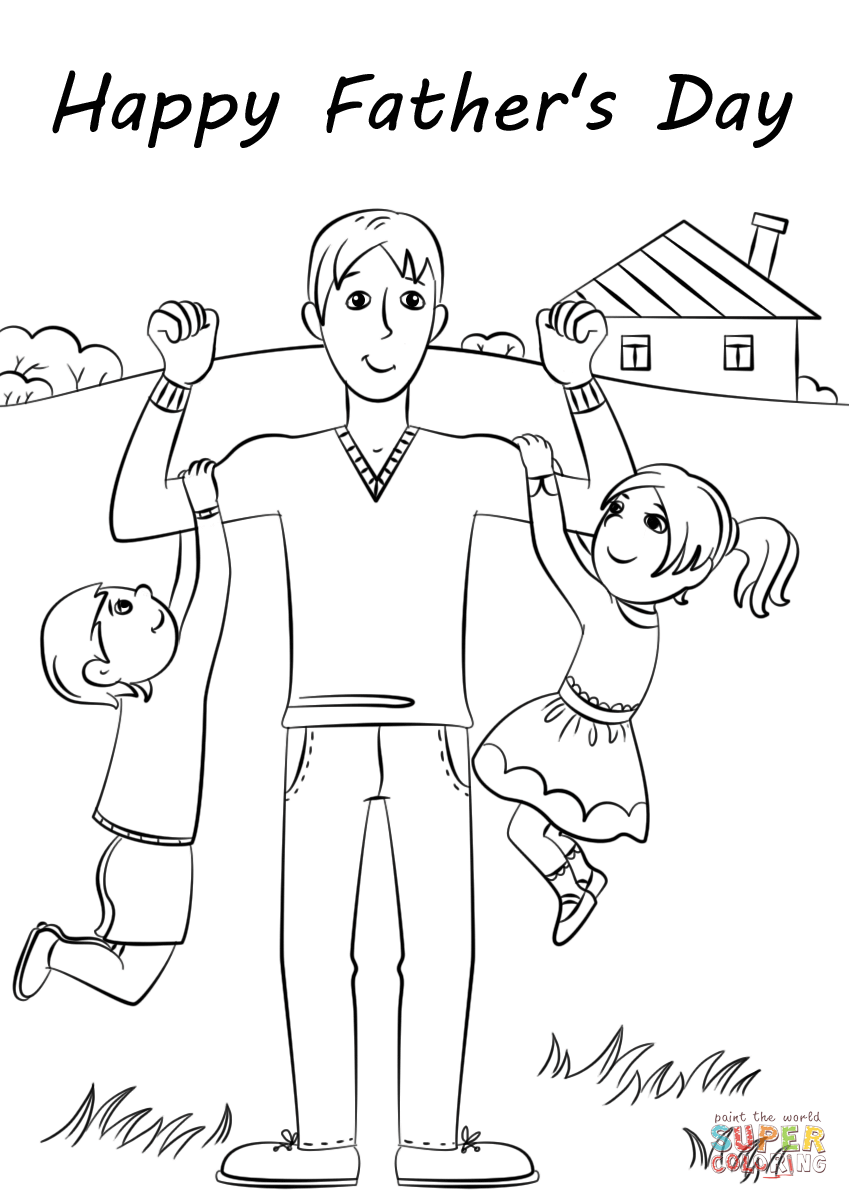 99 Fathers Day Coloring Pages Printable 25