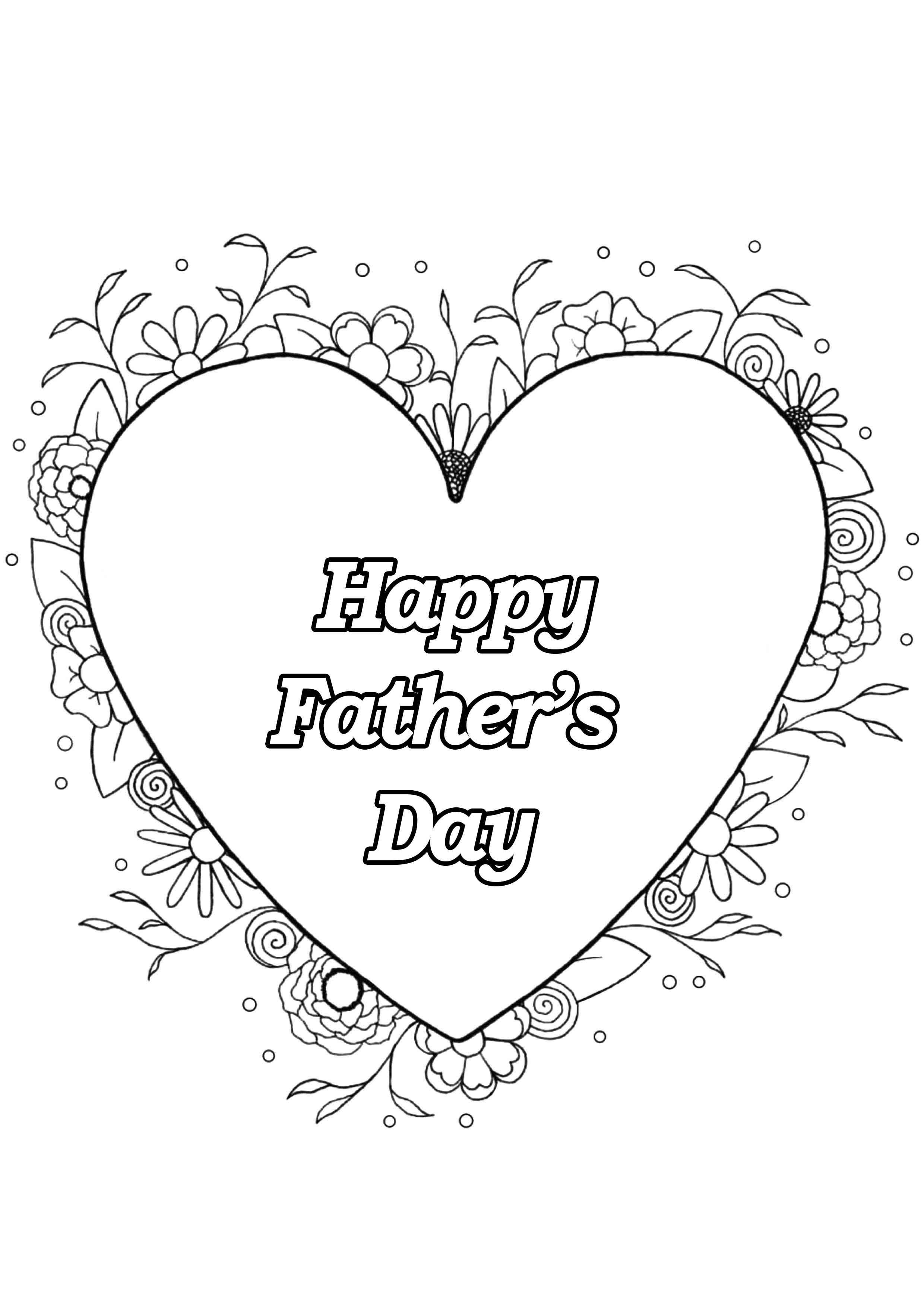 99 Fathers Day Coloring Pages Printable 26