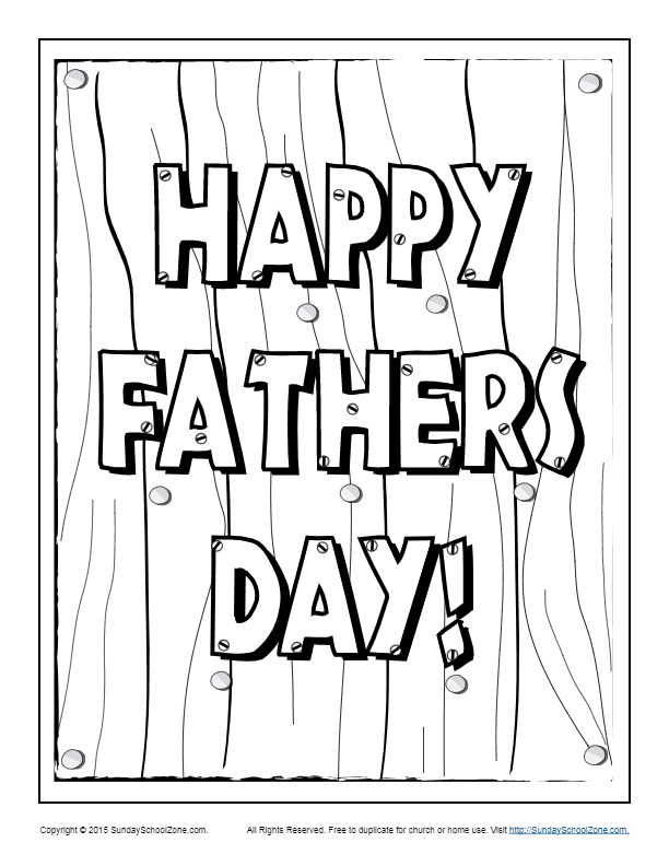 99 Fathers Day Coloring Pages Printable 36