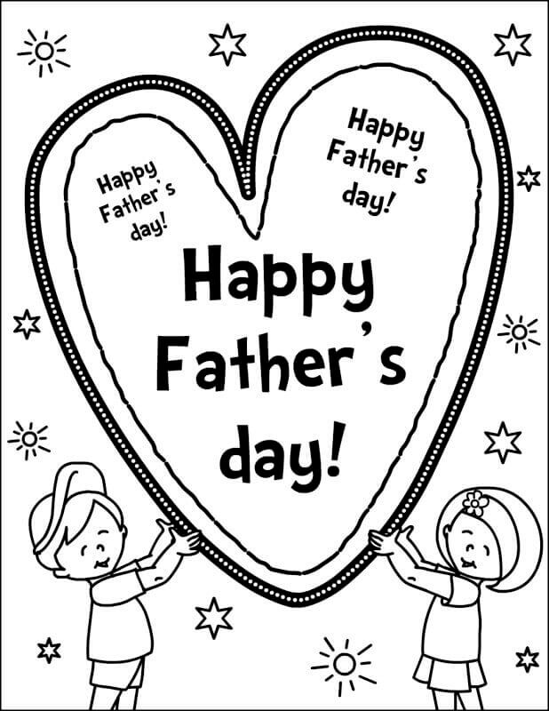 99 Fathers Day Coloring Pages Printable 4