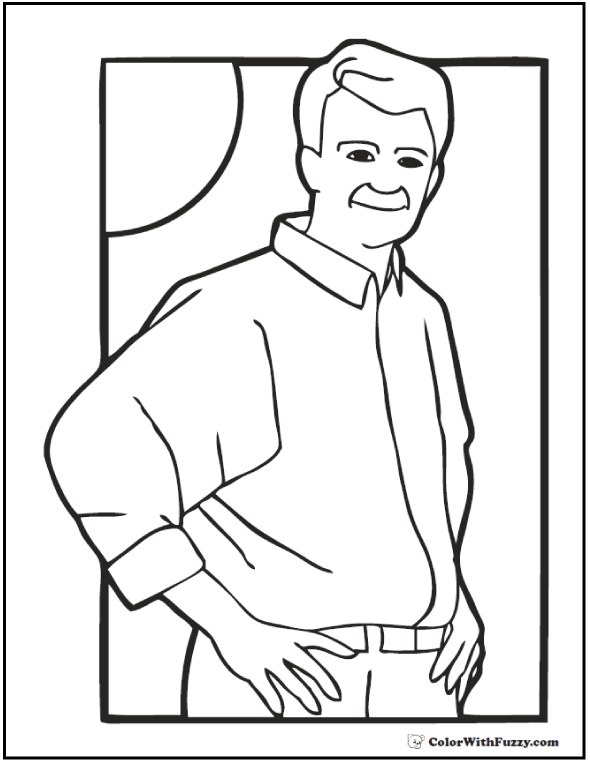 99 Fathers Day Coloring Pages Printable 42