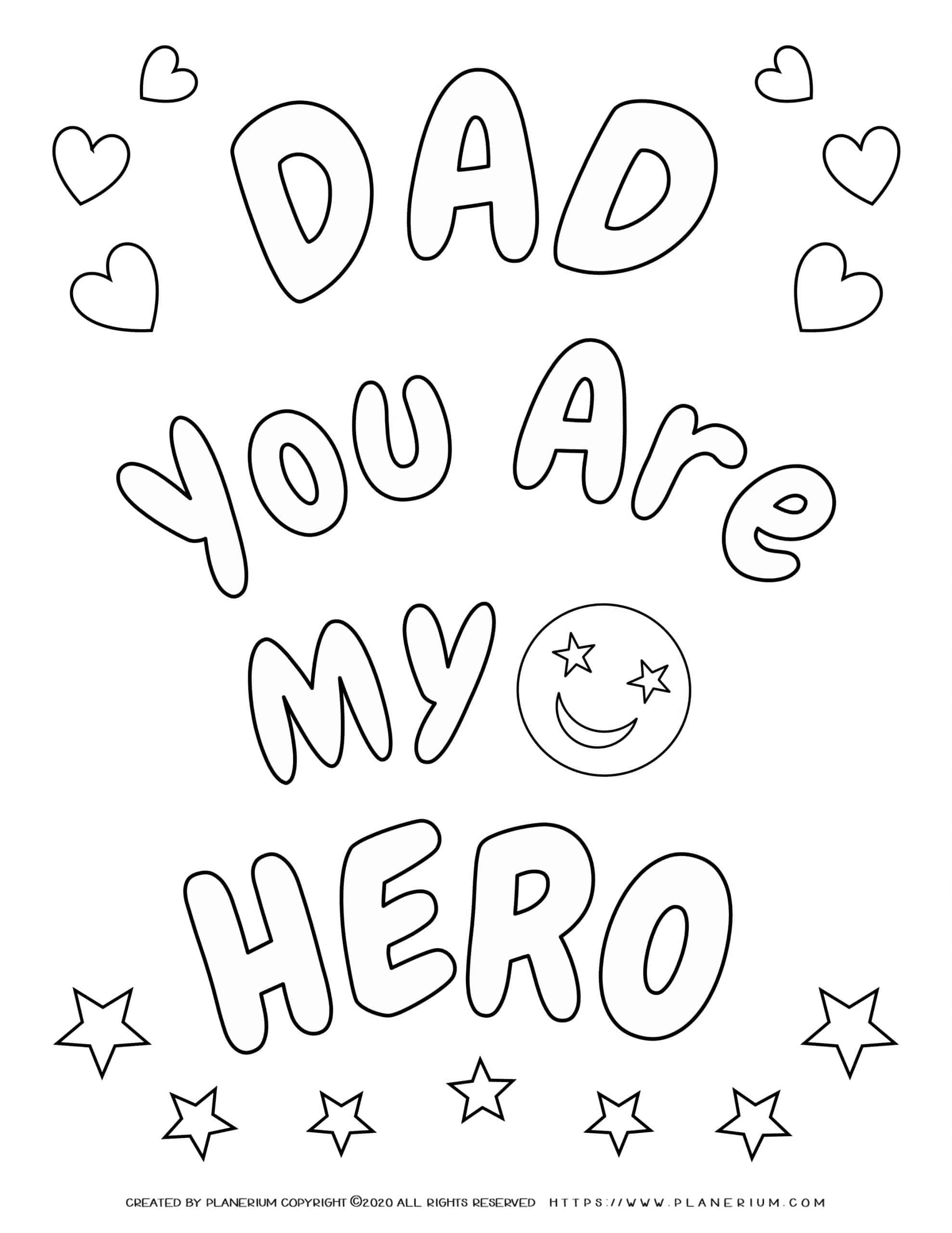 99 Fathers Day Coloring Pages Printable 55