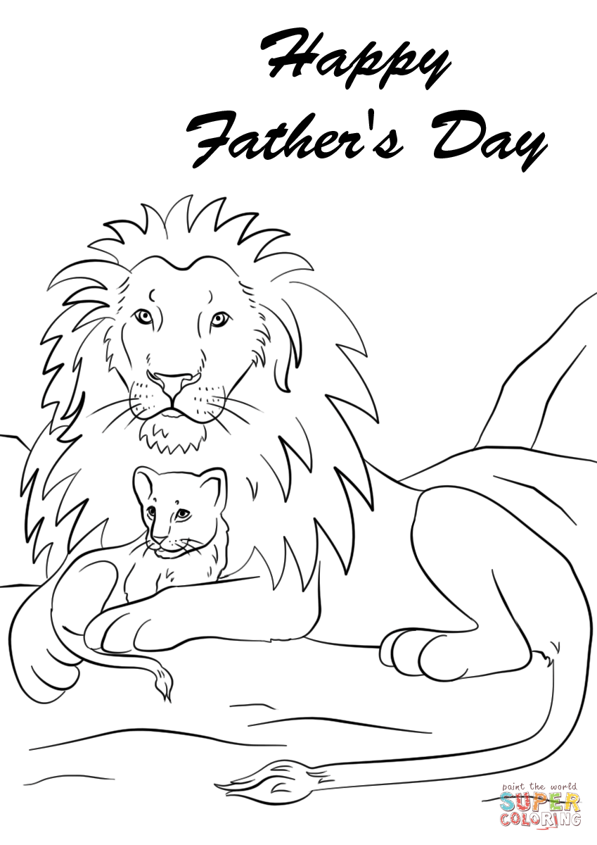 99 Fathers Day Coloring Pages Printable 6