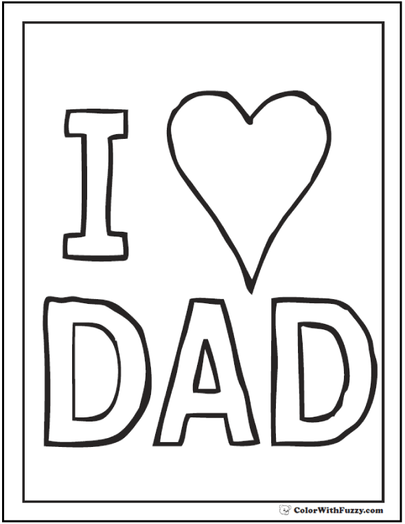 99 Fathers Day Coloring Pages Printable 63